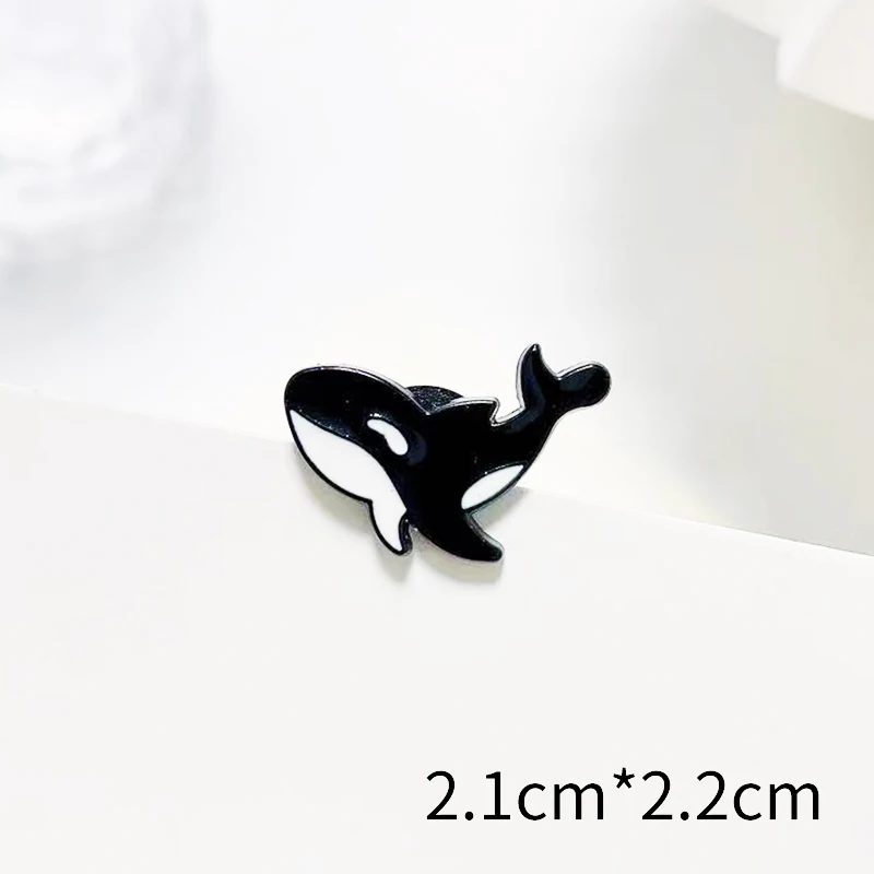 Killer Whale smalto spille Creative Whale spilla borse distintivo simpatico regalo di gioielli animali