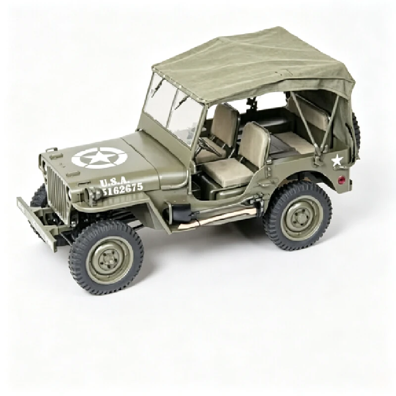 Fms 1/6 1941 Mb Scale Crawler Willys Rc Rock Crawler 4wd Off-Road Scale Military Jeep Remote Control Car Hobby Gift