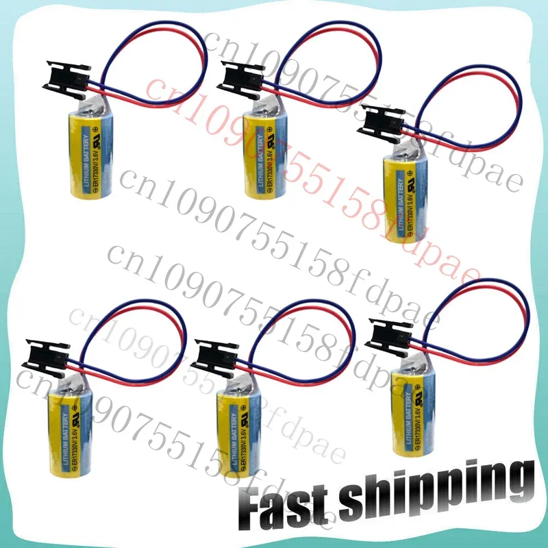 

Premium 6x 1700mAh ER17330V 3.6V Mitsubishi A6BAT MR-BAT PLC Battery Power for FANUC