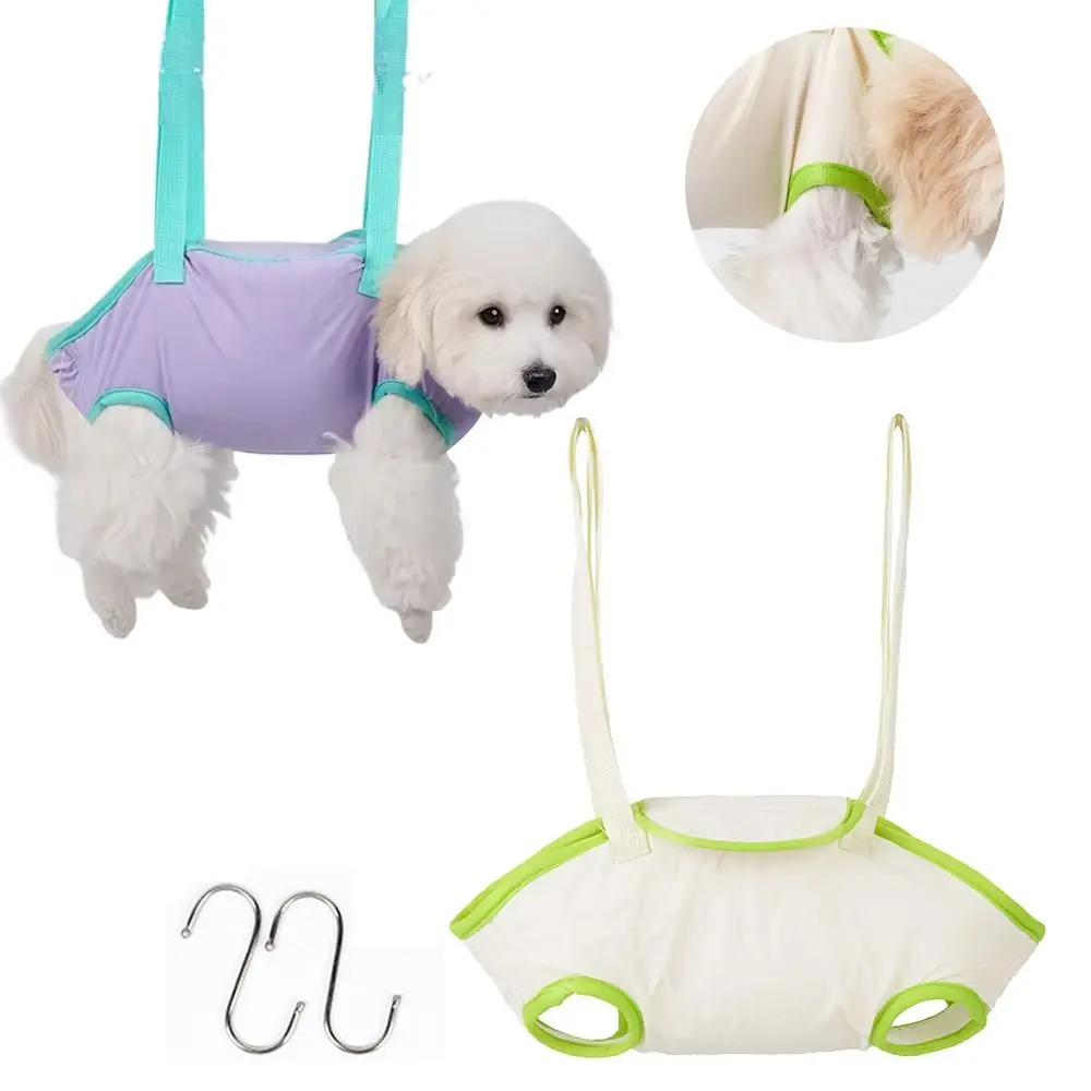 Adjustable Pet Grooming Hammock Breathable Mesh Quick Drying Cat Bathing Restraint Bag Comfortable Elasticity