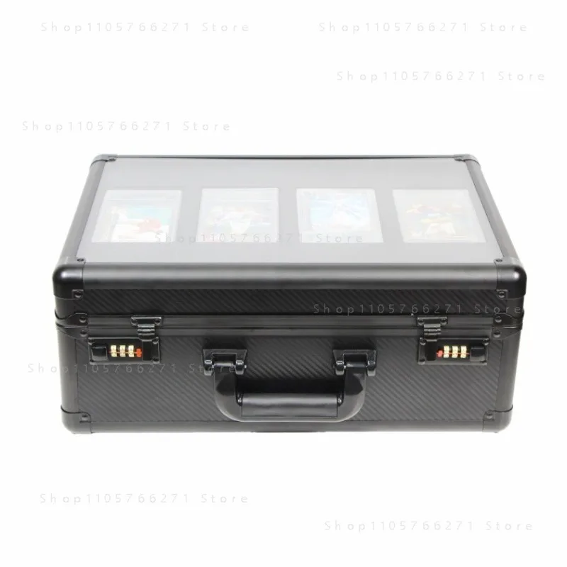 Card storage box, carbon fiber storage box, star card collection box, PSA BGS portable belt password lock box.