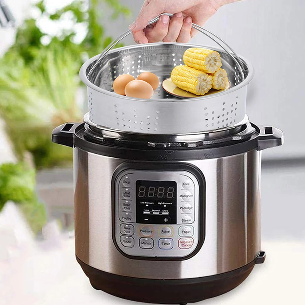

1 set Steamer Pot Basket Stainless Steel For Dumplings Vegetables Fish Bun Cooking Kitchen Steam Pot Inserts Steaming Tool