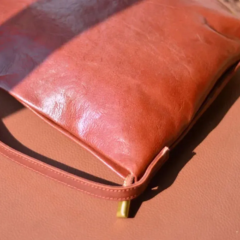 

AETOO Новое стильное мини-ведро из воловьей кожи растительного дубления, ретро и высококачественное универсальное ведро из натуральной кожи под мышками на одно плечо b