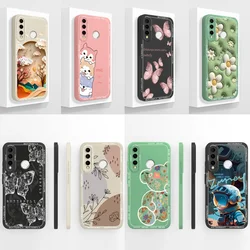 Case For Honor 10i 20i 20E 20Lite Artistic Style Funda Soft Liquid Silicone Phone Back Covers For Honor 20 Lite Anti Drop Coque