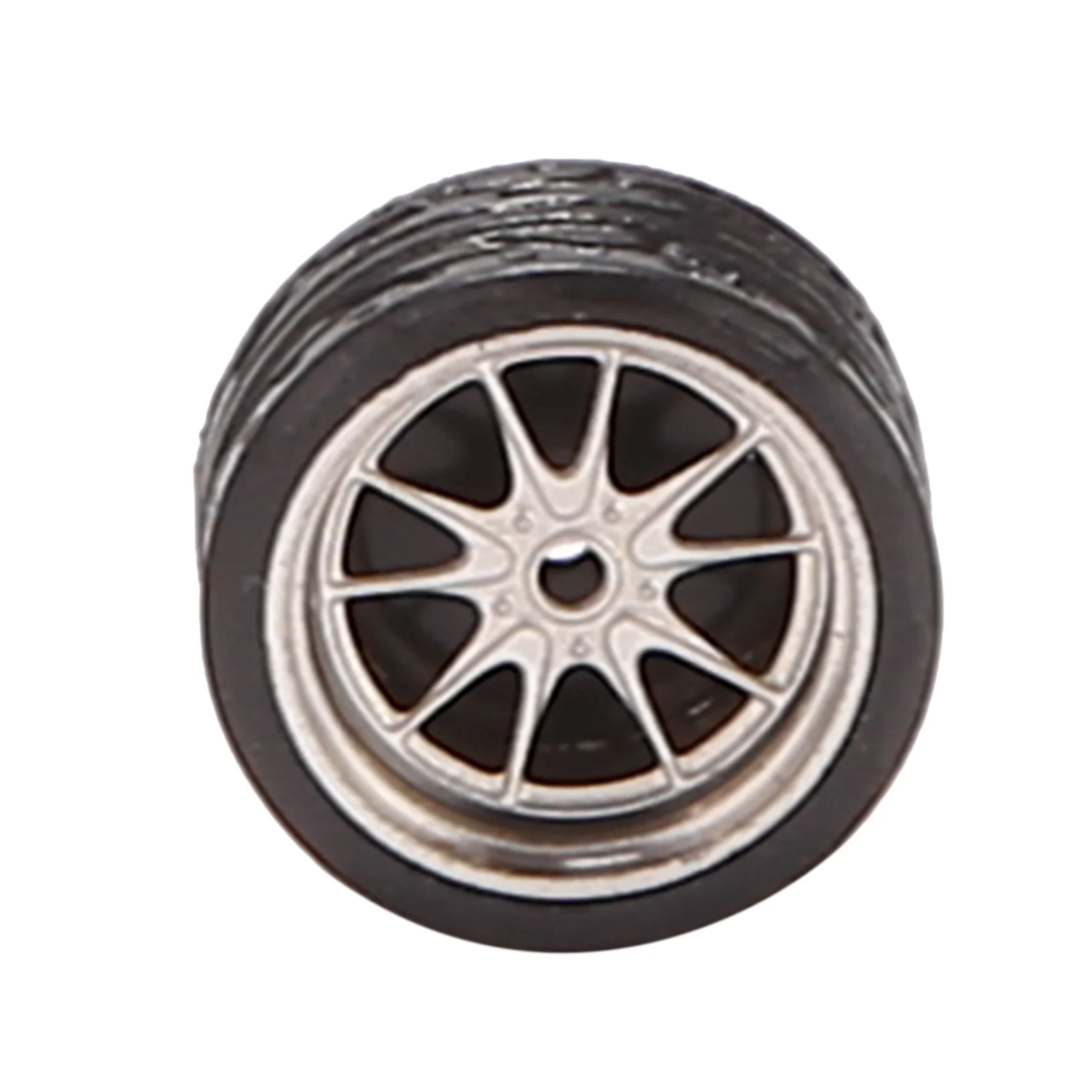

4Pcs 1/64 Scale Steamer Alloy Wheels Tire Alloy Model Car General Modified Tire For 1:64 Vehicles General Model Tire
