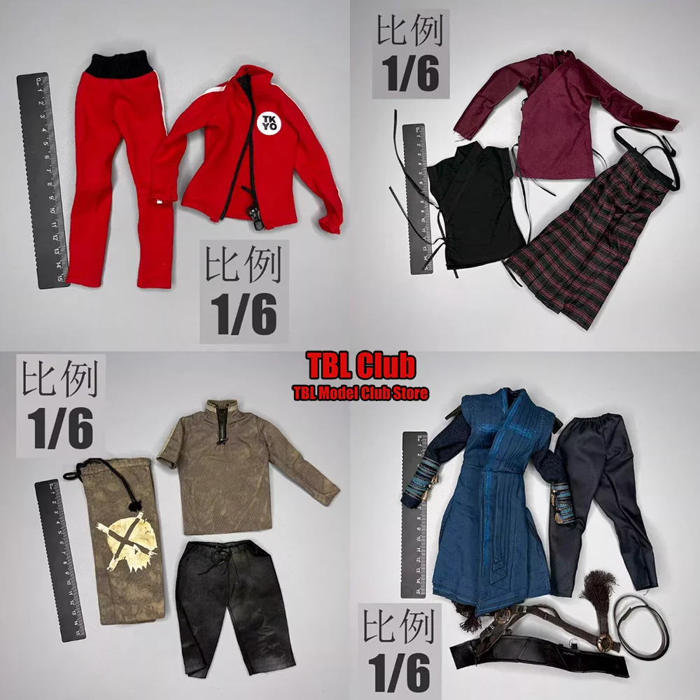 

3A 011 масштаб 1/6, мужская одежда, комплекты спортивной одежды для отдыха, домашняя одежда, униформа Kongfu для 12-дюймовой экшн-фигурки, сцена солдата
