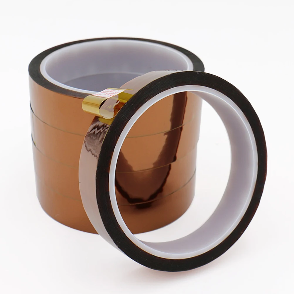 

4 Rolls High Temperature Resistant Tape Masking Heating Resistance Sublimation Thermal Insulation Adhesive