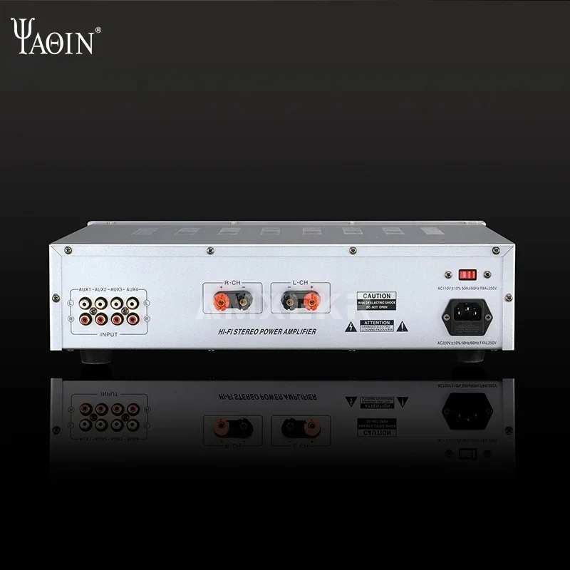 

YAQIN VK-2100 Tube Amplifier Front Gallbladder Rear Stone 85W*2 Power Amplifier HiFi Fever Tube High Power Home
