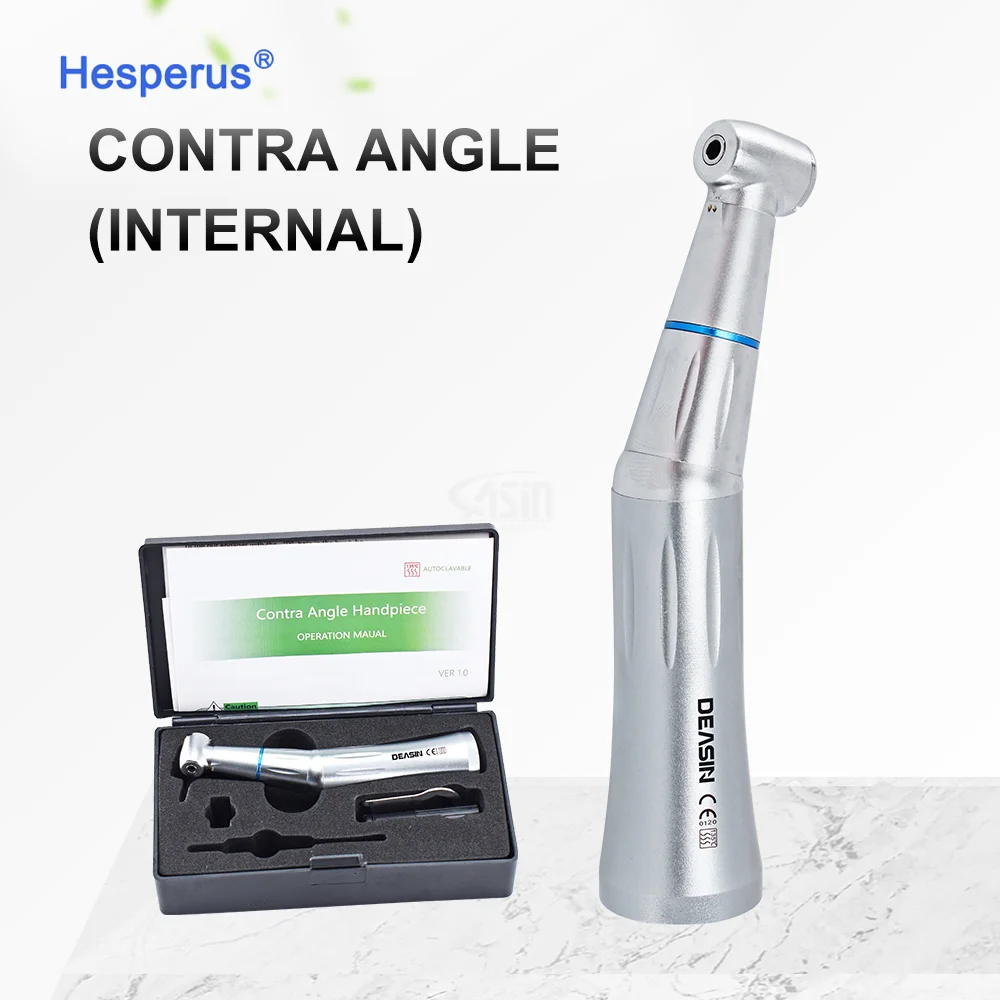 k v Type 1:1 Blue Ring Low Speed Push Button Contra Angle Handpiece Inner Water Spray Den tal Handpiece