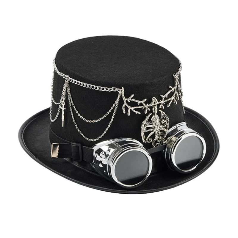  Victorian Gothic Headpiece Metal Chain Headwear for Cosplay Event Accessory
