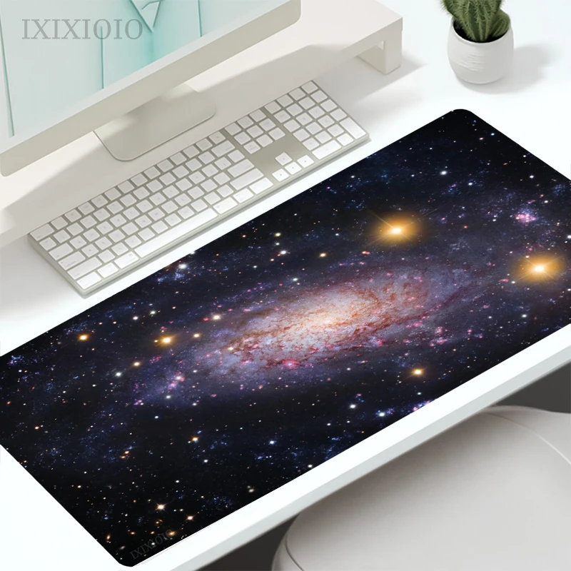 Cosmic Space Starry Sky Mouse Pad Gamer XL Computer Home Custom Large Mousepad XXL Non-Slip Carpet Laptop Mice Pad Mouse Mats