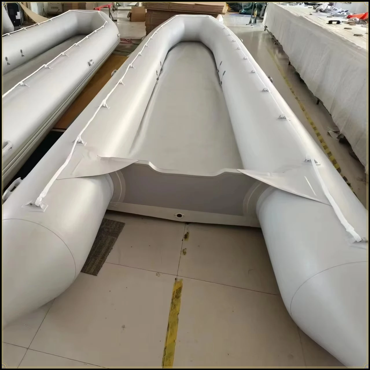New Style Thickened PVC Inflatable Fishing Boat Wear Resistant Portable Water Sports Dinghy For Offshore Fishing