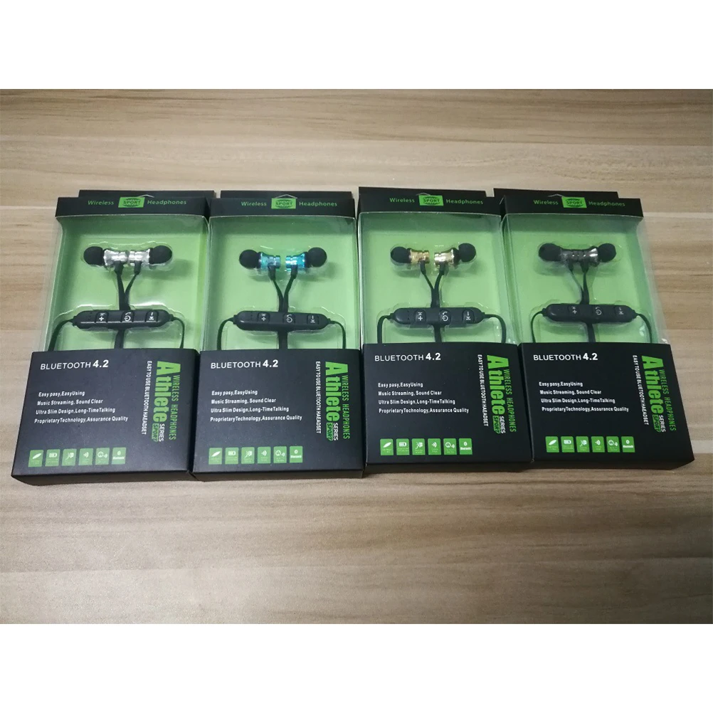 

Wireless Headphones Magnetic Earpiece Sports Business Earphone Black Car Earphones 41 Version Superb Sound Quality