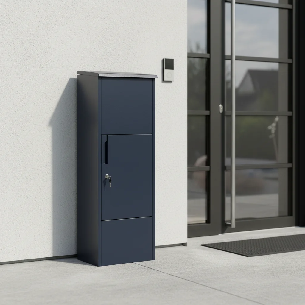 Galvanized Metal Mailbox Anti-Theft Design for Outdoor/Office Use Parcel Delivery Box Drop Box Lock Take Settings for