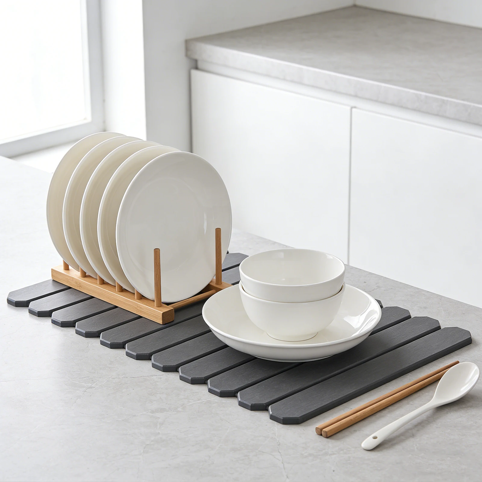 

Быстросохнущий коврик для посуды, легко моется, быстро сохнет, складной, для кухонной утвари, кастрюль, тарелок, бутылок, чашек, столовых приборов