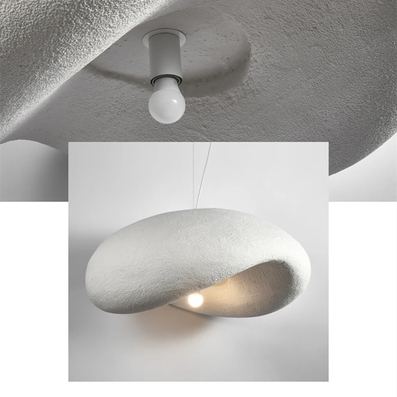 Wabi Sabi creative arc pendant lamp living room restaurant designer recommended the preferred simple style