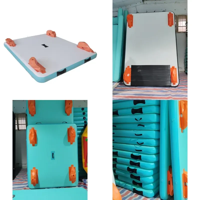 Outdoor Water Fishing Platform Fishing Floating Board Inflatable Platform Boat Floating Inflatable Dock