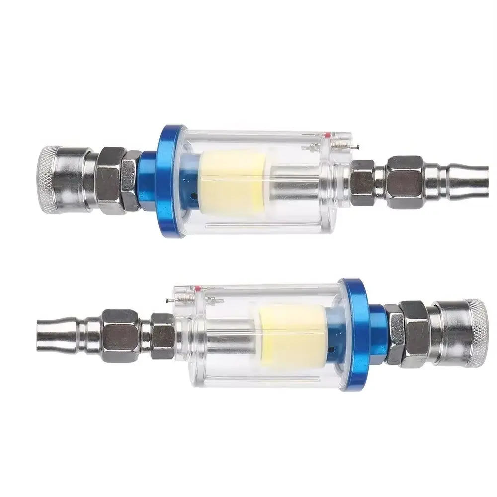 1/4 Inch Thread Clear Water Trap Air Compressor Moisture Separator Oil Water Filter Kit for Paint Sprayer