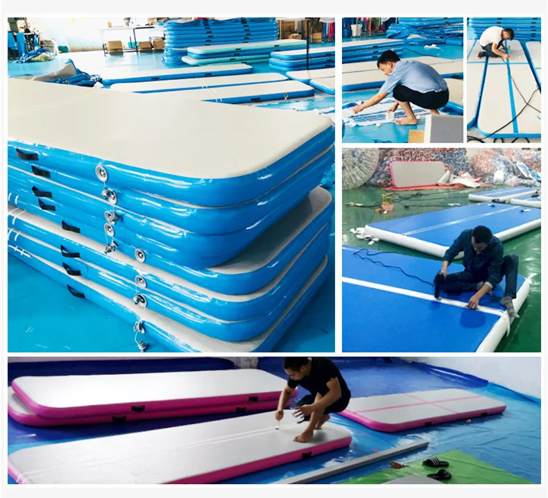 3x1x0.2m Gymnastics Pad PVC Anti Slip Mini Gym Taekwondo Inflatable Air Cushion