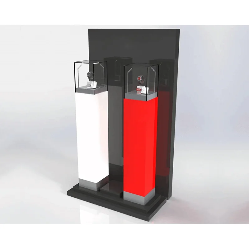 custom.Popular hot sale watch display showcase cabinet jewelry watch store interior fittings design and display