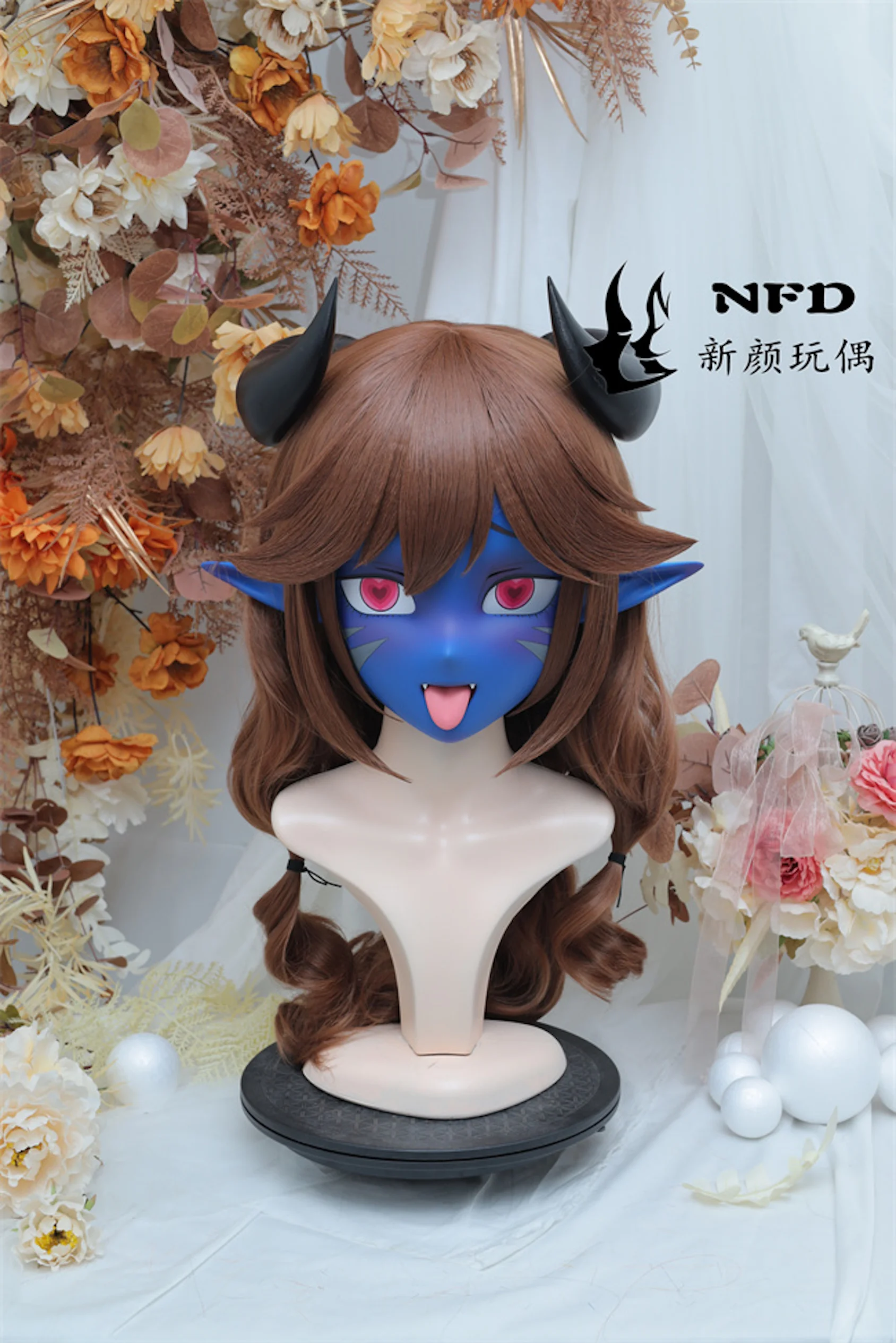 Masque de Cosplay Kigurumi en Résine, Tête Complète, Super Douce, 600, D021