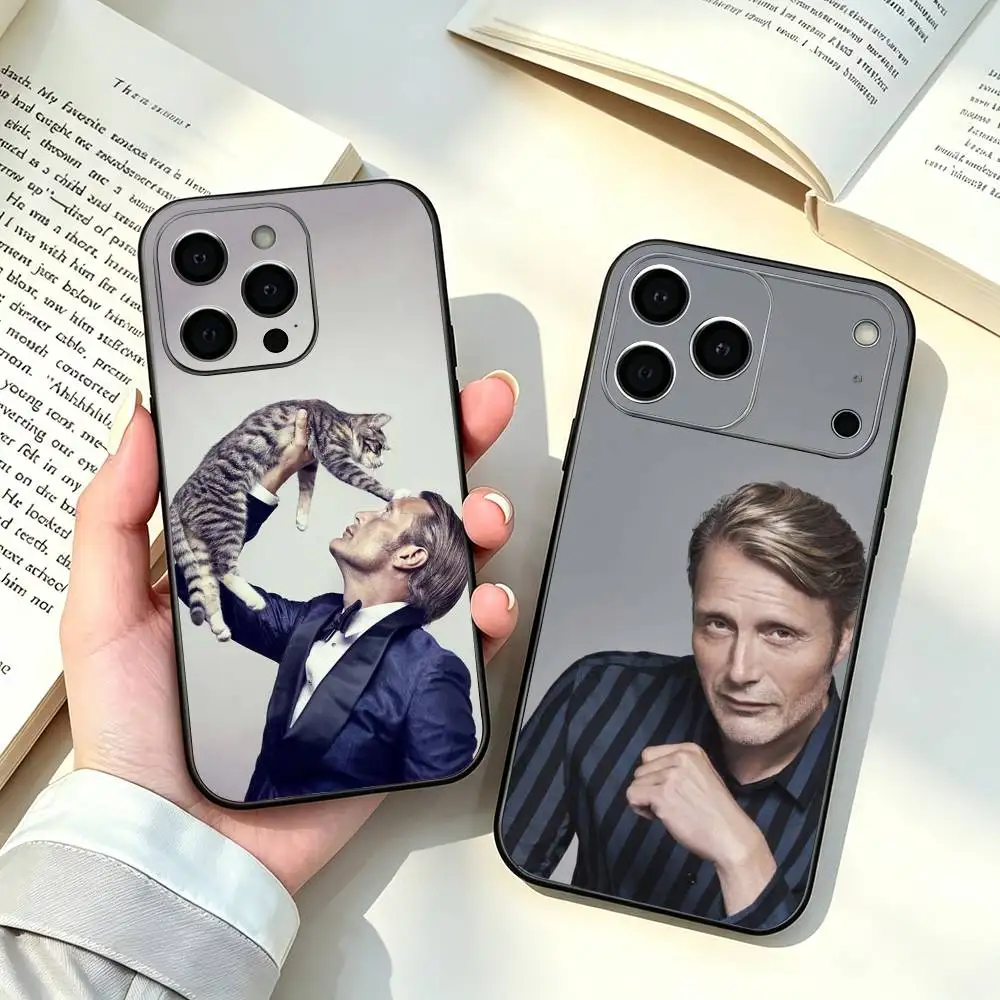 Actor Mads M-Mikkelsen Phone Case Silicone Soft For IPhone 17 16 15 14 13 12 11 X XR Plus Pro Max Plus