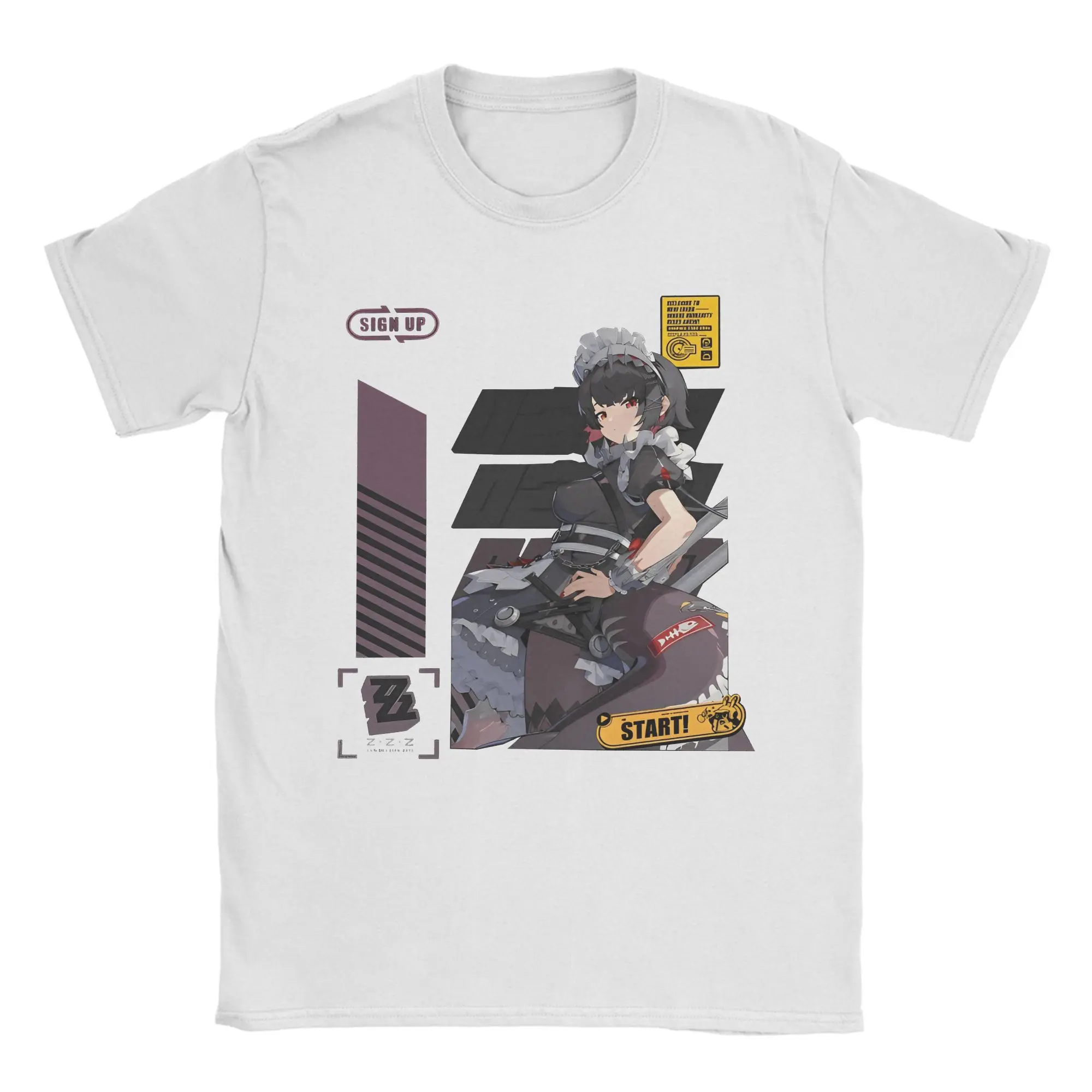Casual T-Shirt Beach ZZZ Game Fashion T Shirts Agent Ellen  Cotton Tshirt for Man Y2K Casual Print Short Sleeve Clothing