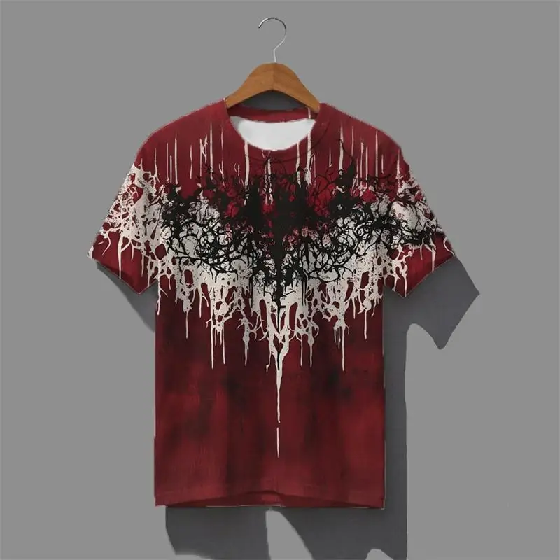 Mens T Shirt Streetwear Print Summer Tee Harajuku Unisex Loose Fit Casual Cool Style Street Fashion Trend New Arrival Top Tee