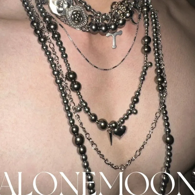 

Разбранное серебряное жемчужное ожерелье, колье из титановой стали для тяжелой промышленности