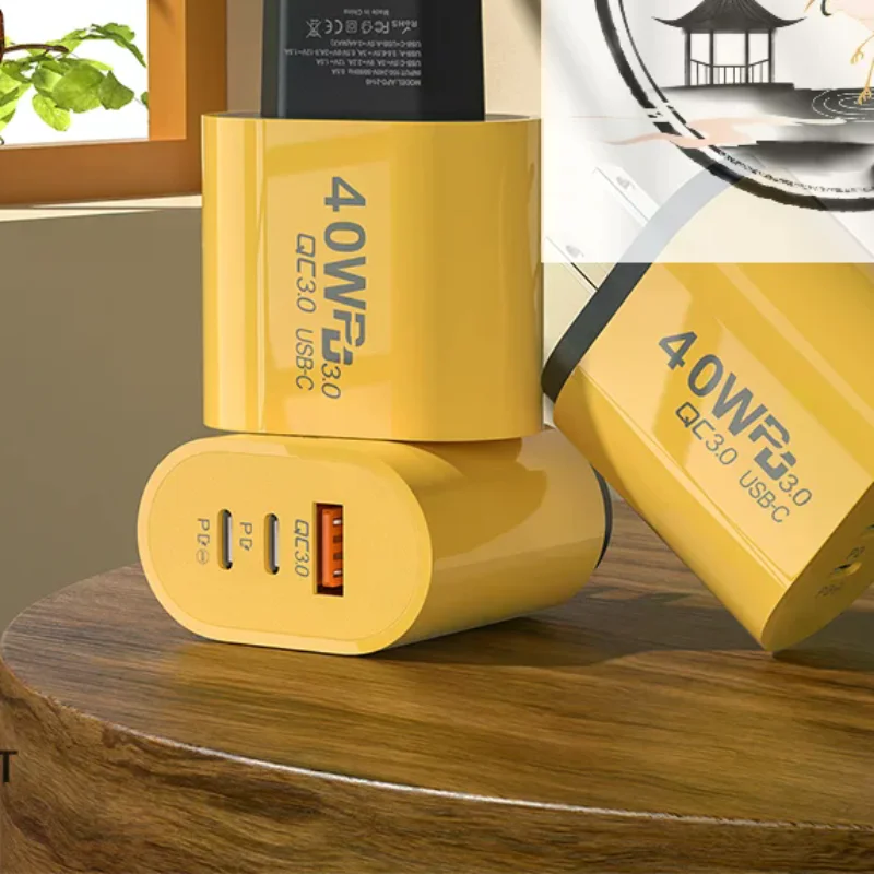 

40W USB C Charger Quick Charge 3.0 USB Wall Charger PD Type C Phone Charger Power Adapter For Phone Mobile Phone Quick Charger