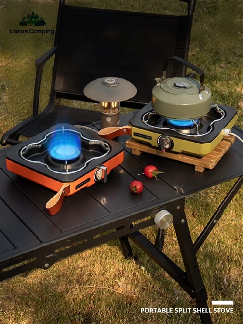 

Buerk Desktop Outdoor Gas Stove Portable Propane Butane Furnace 3200W Camping Burner Picnic Tea Cooking Stove Card Stove