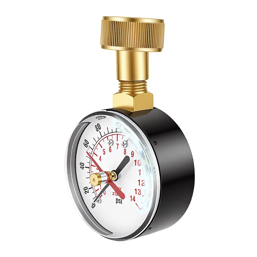 TS-60-200 PSI Wasserpumpen-Druckmesser für Schlauch und Wasserhahn, Gartenschlauch-Wasserdruckprüfgerät – Detail 14