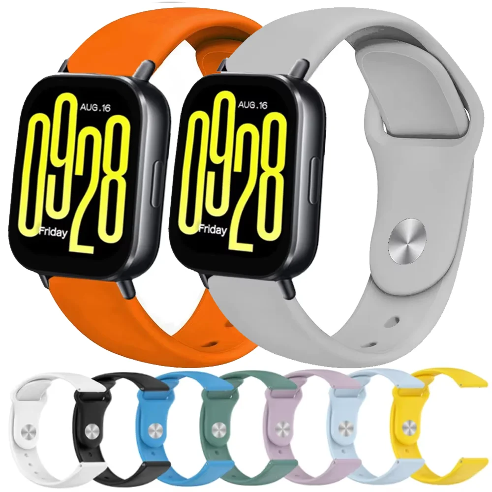 22mm 20mm Silicone Sports Strap for Redmi Watch 5 Lite/Active Comfortable Soft Wristband for Huawei GT5 Pro 46mm Bracelet Bands