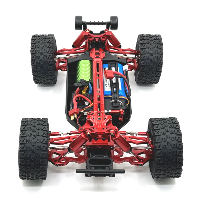 Conjunto de componentes de direção de atualização de metal, peças de carro rc adequadas para scy 1/16 série completa jjrc c8805, acessórios de carro de controle remoto
