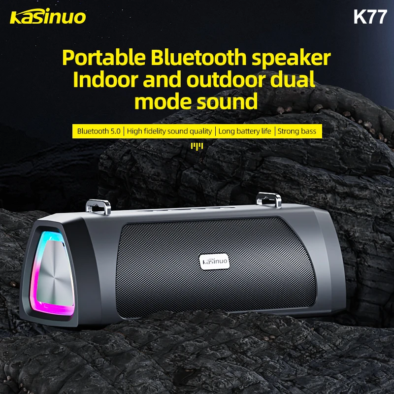 

Hands-Free Caixa De Som Bluetooth Speakers High Power Outdoor Heavy Bass Subwoofer Wireless Sound Column Portable Sound Box FM