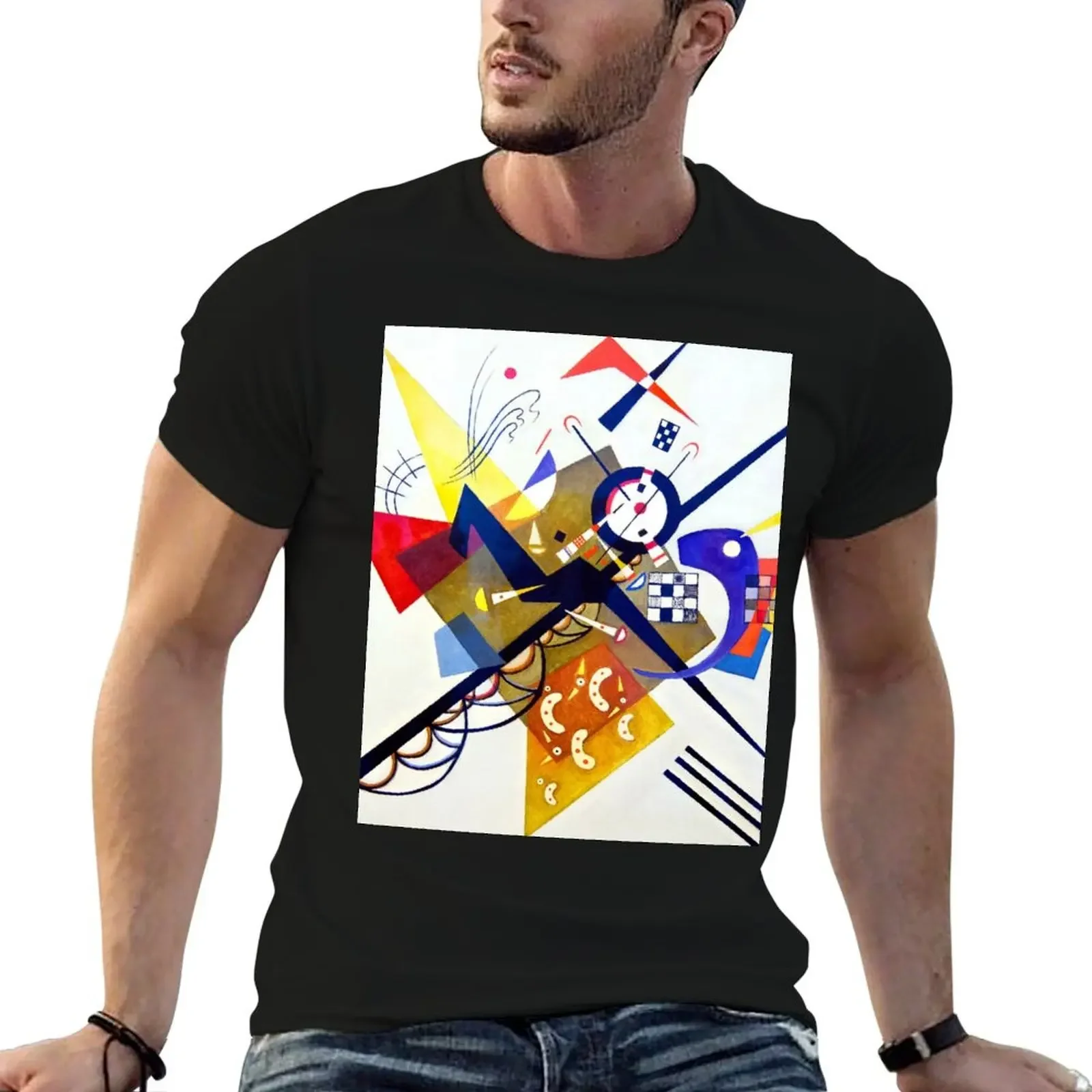 Wassily Kandinsky - Auf Weiss II T-Shirt sweat kawaii clothes oversized t shirt mens graphic t-shirts