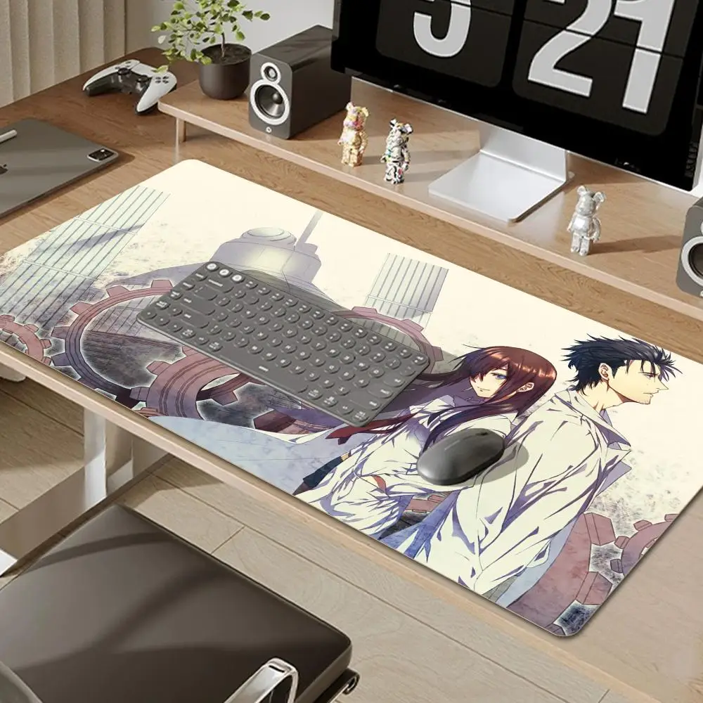 Steins Gate Mouse Pad Gamer Pad Big Gaming Mousepad XL Mouse Mat Keyboard Mat Desk Mat Table Carpet Mausepad Computer Laptop Pad