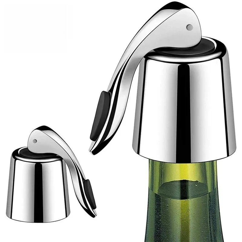 2PCS Wine Bottle Stopper Reusable Leakproof Silicone Beverage Bottle Sealer Kitchen Bar Tools Fresh Sealing Plug