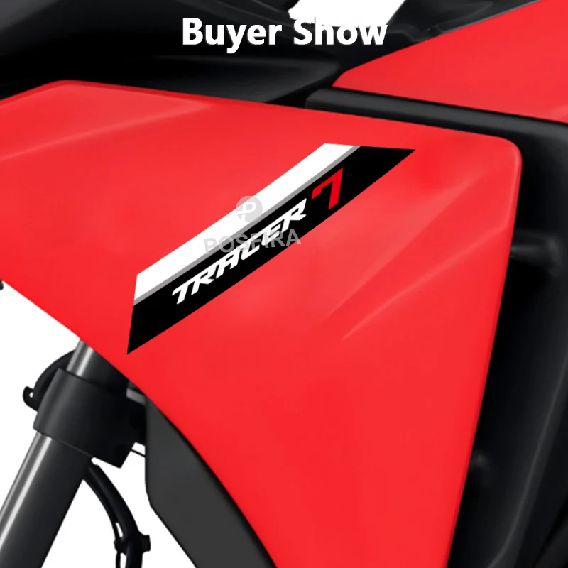 POSFIRA Vinyl Glossy Motorcycle Fairing Stickers Waterproof Body Decoration Decals for Yamaha Tracer 7 2021-2024 Accessories - Image 6