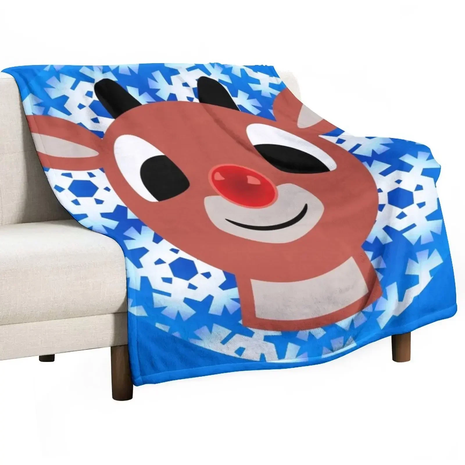 Hello Rudolph Throw Blanket Decorative Throw decorative Blankets