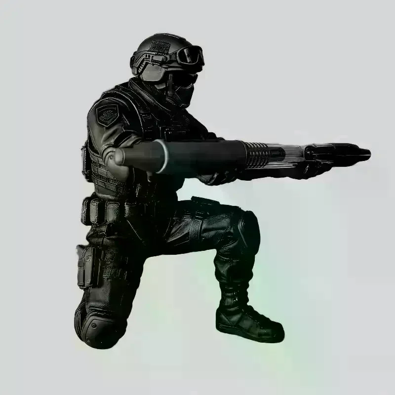 Pen Holder 3D Printed Desktop Organizer Cool Figure Statue Personalized Pen Stand For Desk Decor Collection Gifts Soldier