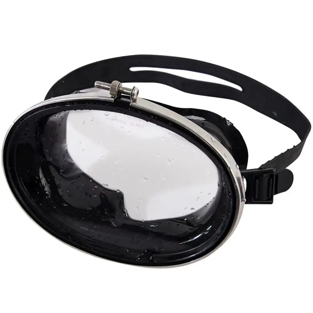 Professionelle Tauchmaske aus Gehärtetem Glas Einzellinsen-Ovale Form Schnorchelmaske Weitwinkel Leichtgewichtige Taucherbrille zum Schnorcheln – Detail 6