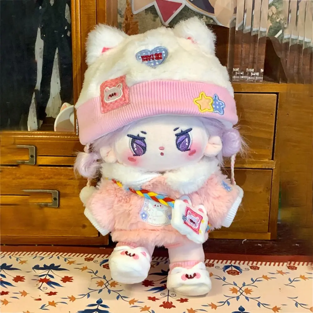 

2024 милая хлопковая кукольная одежда 20 см, красивая игра-одевалка, повседневный костюм «сделай сам», одежда в китайском стиле, платье, костюм