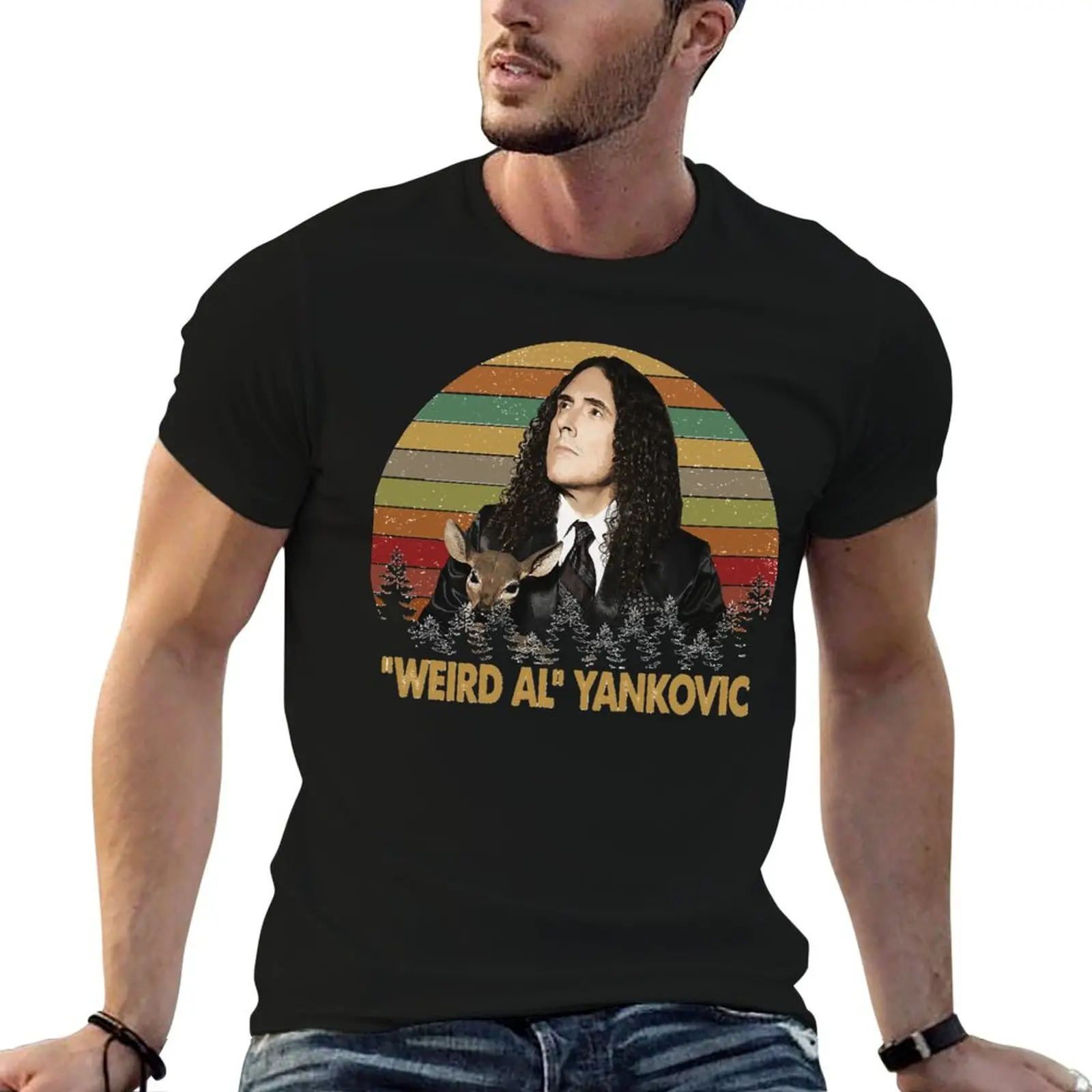 

Vintage Weird AL Yankovic Vinunicorn T-Shirt anime tshirt men t shirt cotton 100% T-Shirt