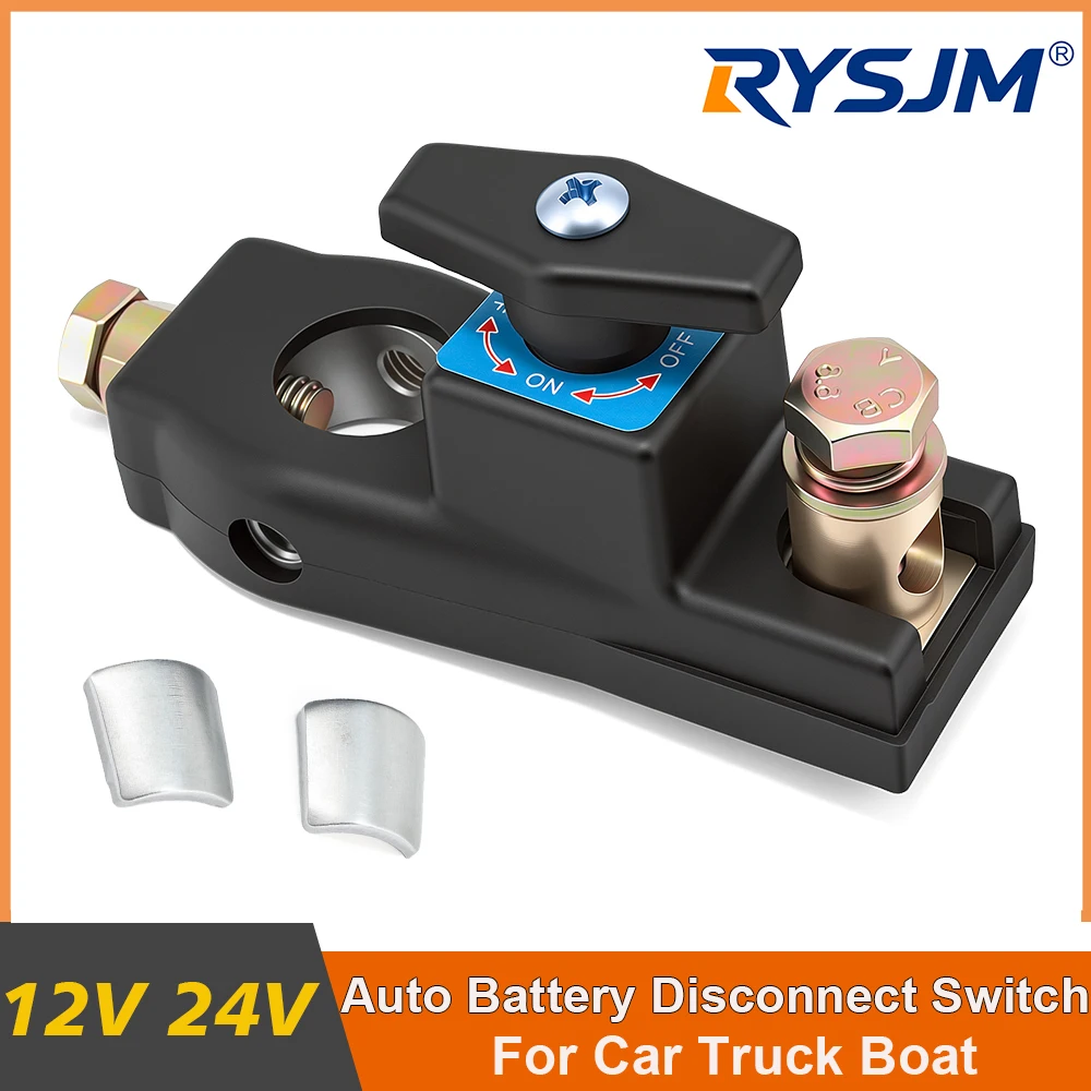 Interruptor de Corte de Batería de 12V 24V, Impermeable, Desconectador de Batería, Relé Solenoide Aislador de Energía para Auto, RV, Barco, Camión, ATV