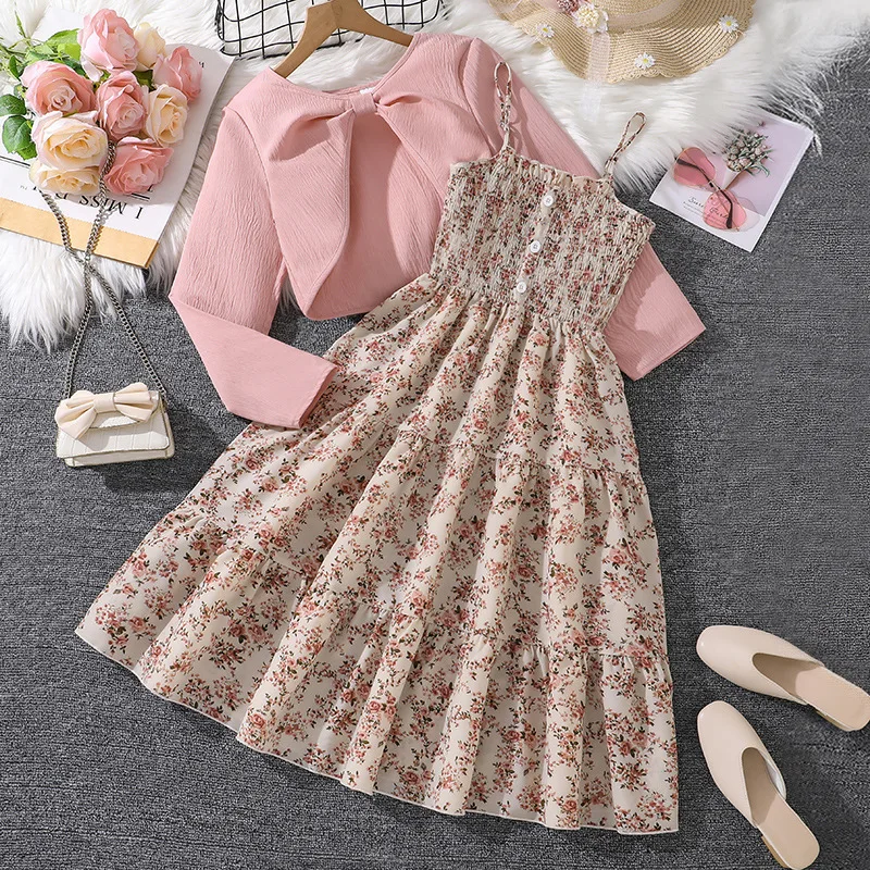 2PCS SETS Fall Winter Style Lovely kids' sets and outfits for Pretty Little Girls Clothes T-Shirt + Pants Set