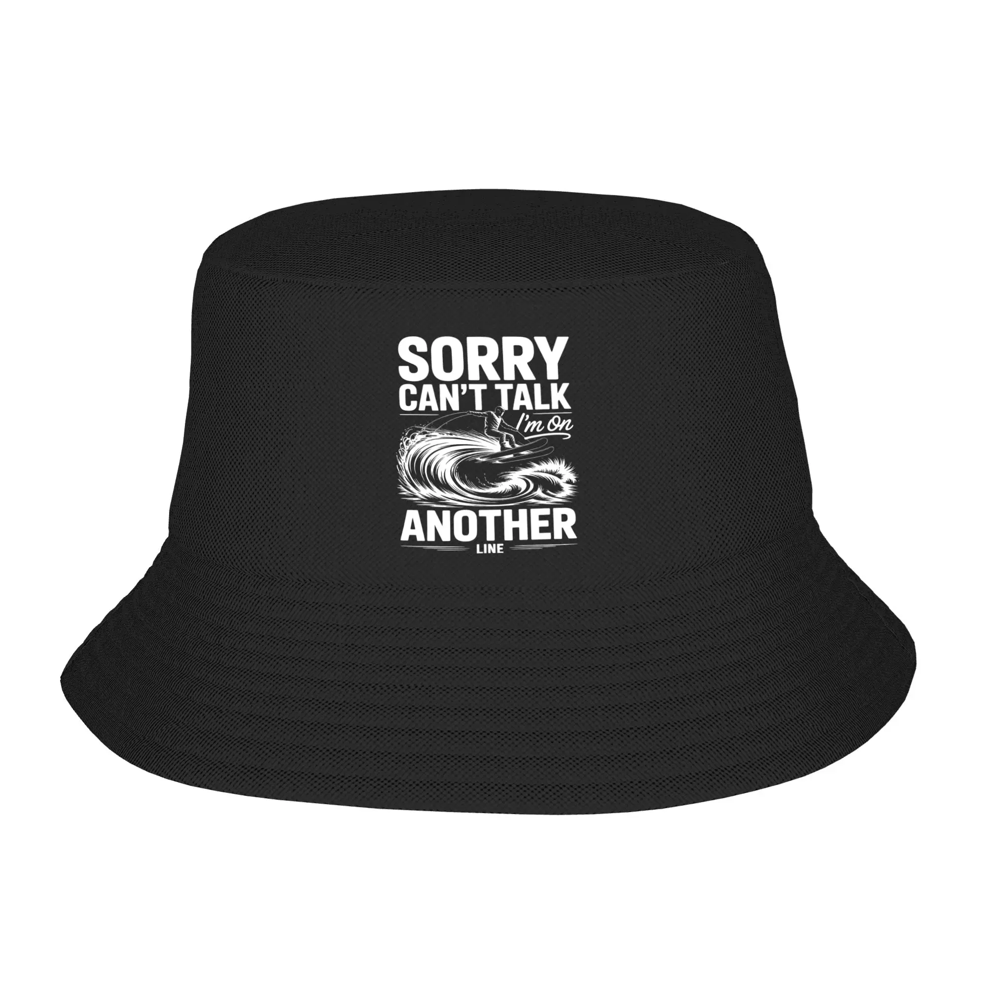 Girls Cute Bucket Hats  Sorry Can't Talk I'm On My Other Line Accessories Bob Hats For Travel Headwear Lightweight