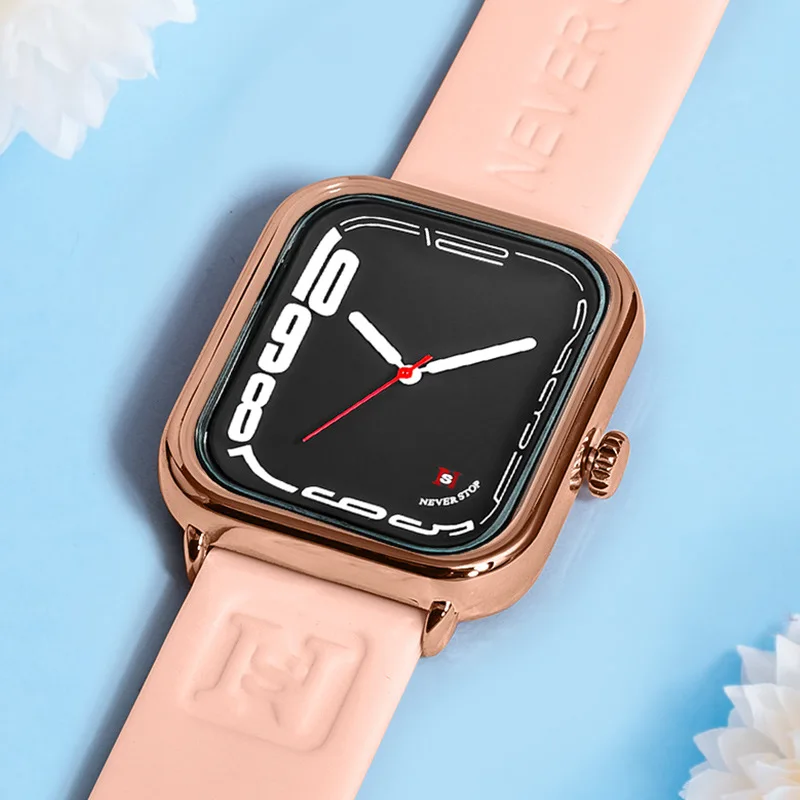 AL-84Silicone strap student fashionable quartz watch for men and womenwatches for man