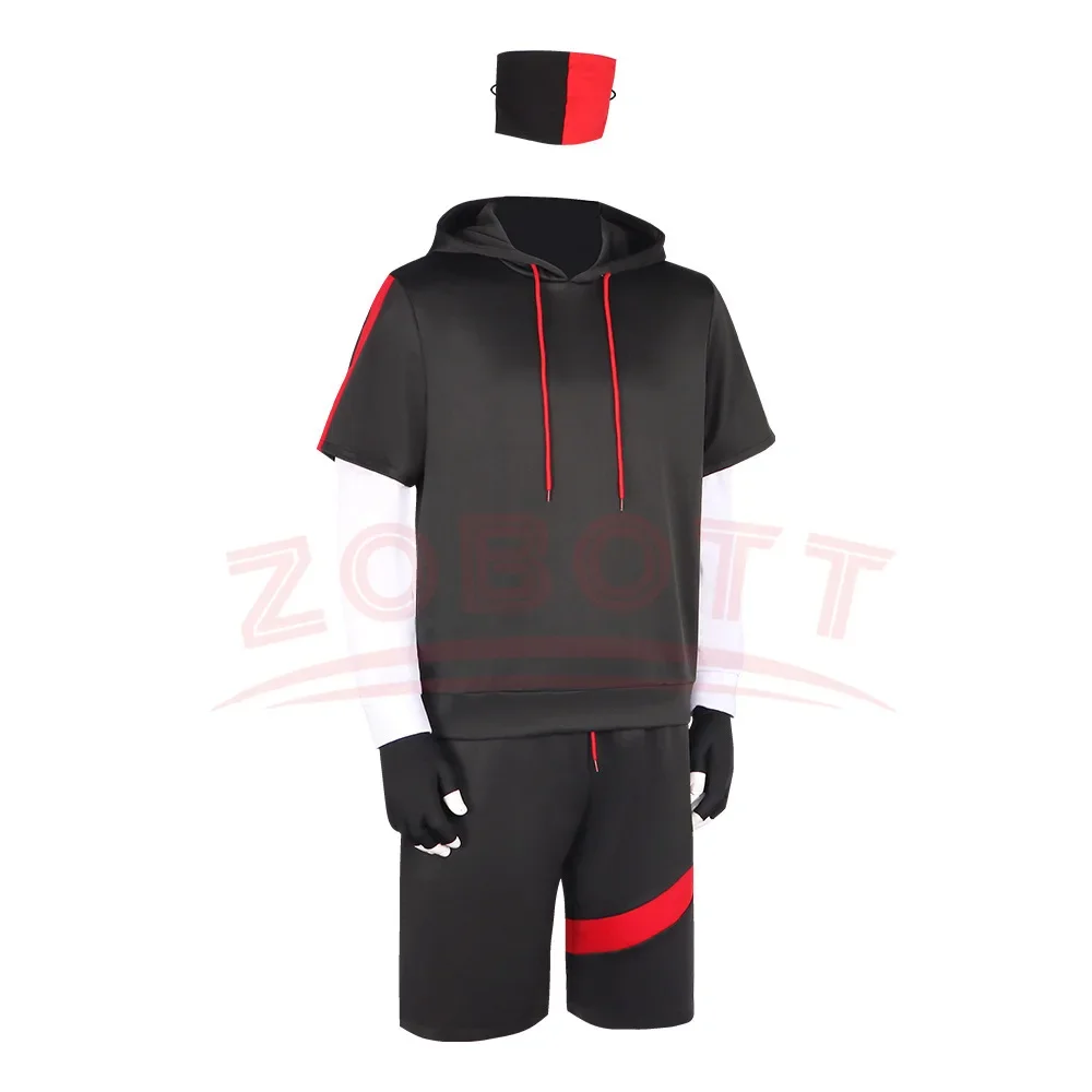 Battle Royale Ikonik Costume Cosplay Felpa con cappuccio Set completo Felpa sportiva Completi per bambini Uomini Top Pantaloncini Golves Abito di Halloween