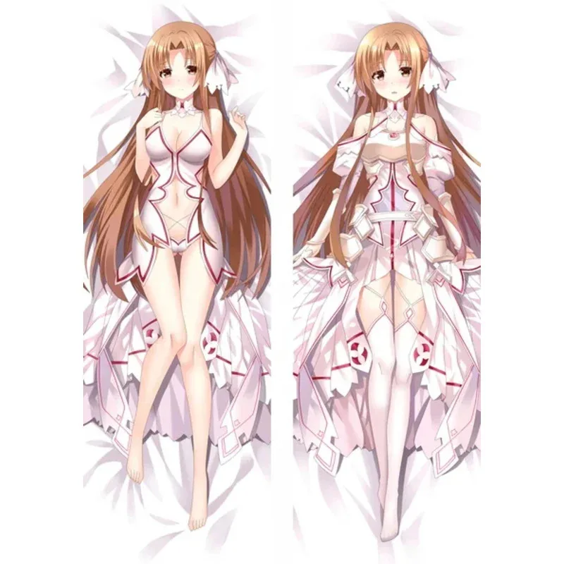 

Cy60x180cm Japamese Anime Sword Art Online Yuuki Asuna Pillow Case Shingeki No Kyojin Dakimakura Decorative Cushion Cover Otaku
